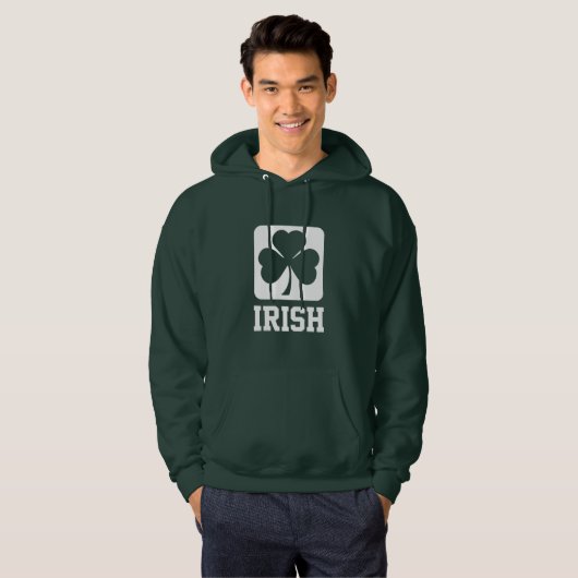 Irisches Kleeblatt Hoodie (Vorne ganz)