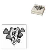 Irisches Kleeblatt, irische Harfe, irisches Klee Gummistempel (Stempel)