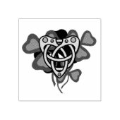 irisches Kleeblatt, irisches keltisches Herz, iris Gummistempel (Prägung)