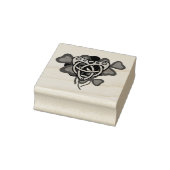 irisches Kleeblatt, irisches keltisches Herz, iris Gummistempel (Stempel)