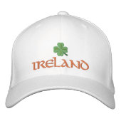 Irisches Kleeblatt Irland Bestickte Baseballkappe (Vorderseite)