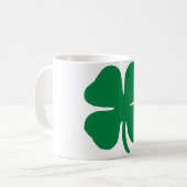 irisches Kleeblatt Kaffeetasse (Vorderseite Links)