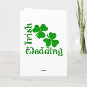 irisches Kleeblatt Karte (Rückseite)