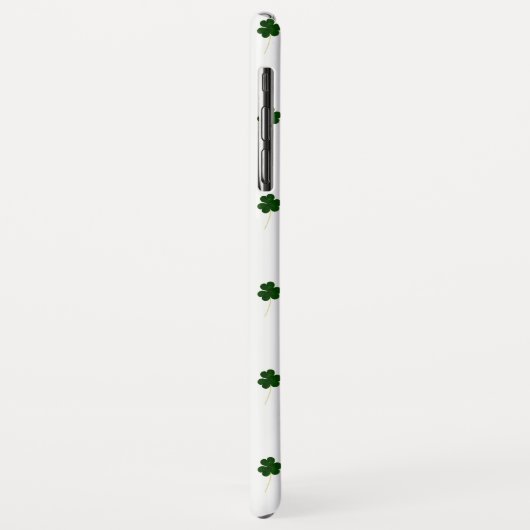 Irisches Kleeblatt-Klee-Muster addieren Namen oder Case-Mate iPhone Hülle (Hinten/Links)