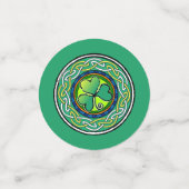 irisches Kleeblatt Konfetti (Klein Vorderseite)