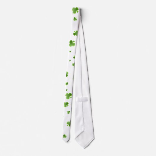 irisches Kleeblatt Krawatte (Rückseite)