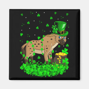 Irisches Kleeblatt Leprechaun Hyäne St Patricks Da Magnet