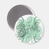 irisches Kleeblatt Magnet (Vorderseite/Rückseite)