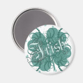 irisches Kleeblatt Magnet (Vorderseite/Rückseite)