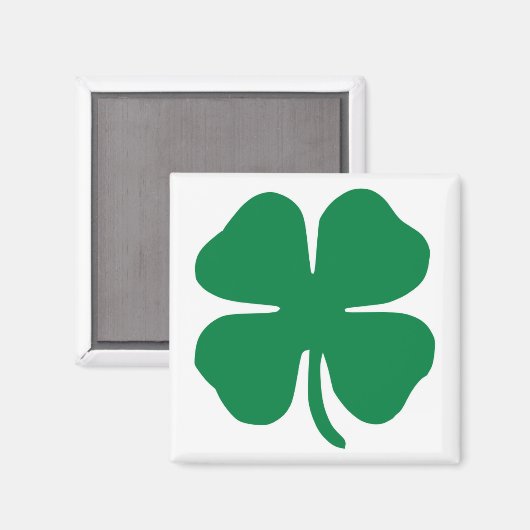 irisches Kleeblatt Magnet (Vorderseite/Rückseite)