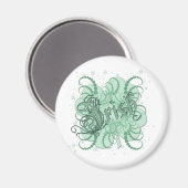 irisches Kleeblatt Magnet (Vorderseite/Rückseite)