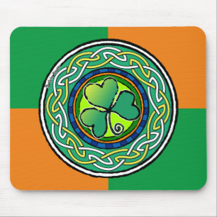 irisches Kleeblatt Mousepad