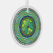 irisches Kleeblatt Ornament Aus Glas (Vorderseite Rechts)