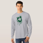 Irisches Kleeblatt platsch! T-Shirt (Vorne ganz)