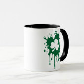 Irisches Kleeblatt Platsch ! Tasse (VorderseiteRechts)