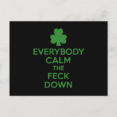 irisches Kleeblatt Postkarte (Vorderseite)