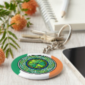 irisches Kleeblatt Schlüsselanhänger (Seite)