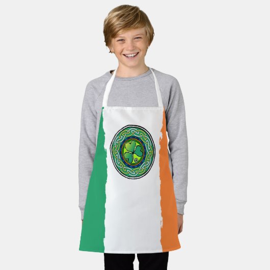 irisches Kleeblatt Schürze (Getragen)