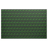 Irisches Kleeblatt, schwarz, grüner Kleeblatt, Dru Stoff (Yard (91,4 cm))