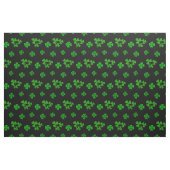 Irisches Kleeblatt, schwarz, grüner Kleeblatt, Dru Stoff (Fat Quarter (45,7 x 55,9 cm))