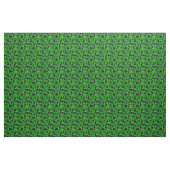Irisches Kleeblatt, schwarz, grüner Stoffdruck Stoff (Yard (91,4 cm))