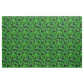 Irisches Kleeblatt, schwarz, grüner Stoffdruck Stoff (Fat Quarter (45,7 x 55,9 cm))