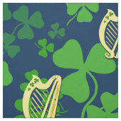 Irisches Kleeblatt, schwarz, irischer Harnstoff, b Stoff (Muster)