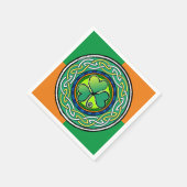 irisches Kleeblatt Serviette (Ecke)