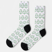 Irisches Kleeblatt Socken (Linkes Detail)