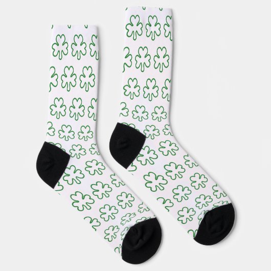 Irisches Kleeblatt Socken (Rechts)