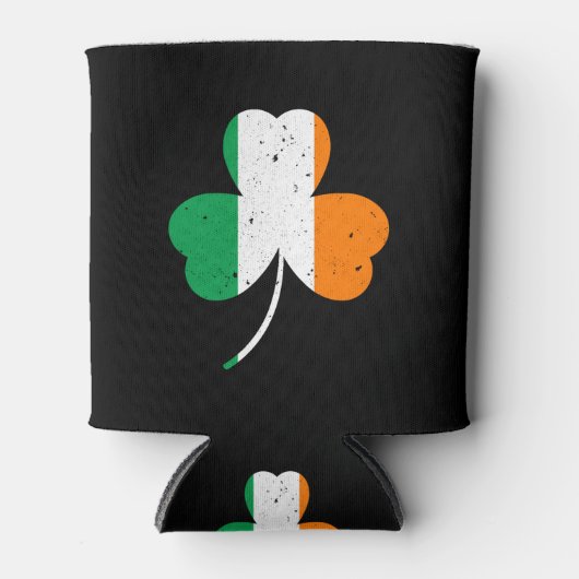 Irisches Kleeblatt St. Patrick's Day Dosenkühler (Vorderseite)