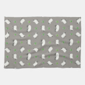 Irisches Kleeblatt-und Schaf-Muster Geschirrtuch (Horizontal)