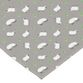 Irisches Kleeblatt-und Schaf-Muster Kurzer Tischläufer (Ecke)