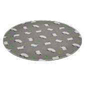 Irisches Kleeblatt-und Schaf-Muster Schneidebrett (Ecke)