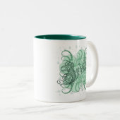 irisches Kleeblatt Zweifarbige Tasse (VorderseiteRechts)