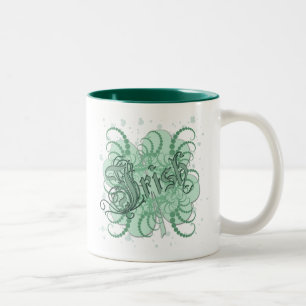 irisches Kleeblatt Zweifarbige Tasse