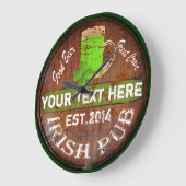 irisches Kneipenzeichen Große Wanduhr (Winkel)