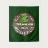 Irisches Kneipenzeichen Wandteppich (Vorderseite)