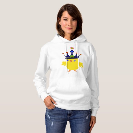 👍 ☘ ❤️ irisches Kronhühnchen Fabulous Bella Baseb Hoodie (Vorne ganz)
