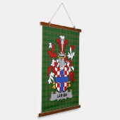 Irisches Larkin oder O_Larkin Wappen Familienwappe Wandteppich Mit Holzrahmen (Gewinkelt)