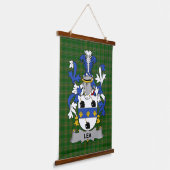 Irisches Lea oder McLea Wappen Familienwappen Wandteppich Mit Holzrahmen (Gewinkelt)