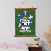 Irisches Lea oder McLea Wappen Familienwappen Wandteppich Mit Holzrahmen (Schlafzimmer)
