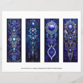 Irisches Lesezeichen, Blue Celtic Lesezeichens s1 (Vorderseite)