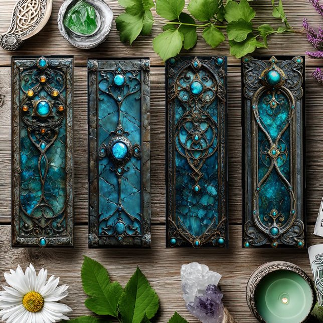 Irisches Lesezeichen, Turqoise Silver Celtic Lesez (Von Creator hochgeladen)