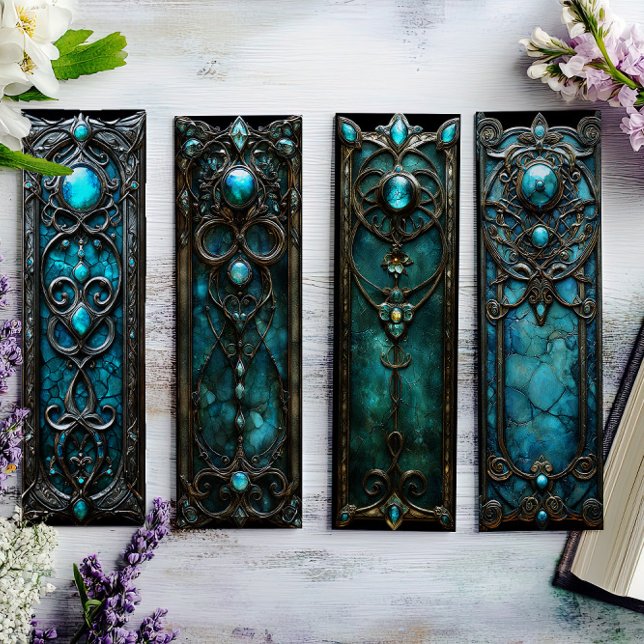 Irisches Lesezeichen, Turqoise Silver Celtic Lesez (Von Creator hochgeladen)