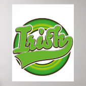 irisches Logo. Poster (Vorne)