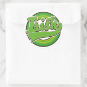 irisches Logo. Runder Aufkleber (Tasche)