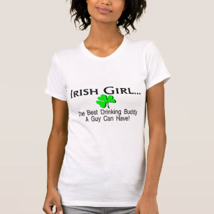 Irisches Mädchen-bester trinkender Freund, den ei T-Shirt