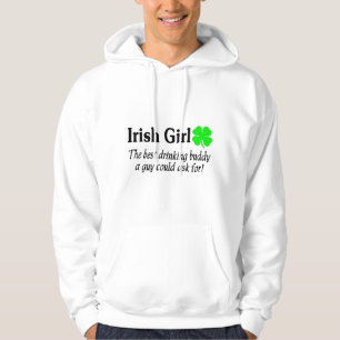 Irisches Mädchen der beste trinkende Freund ein Hoodie