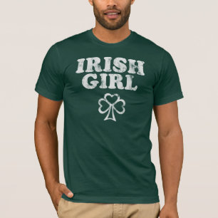 Irisches Mädchen-Kleeblattt-shirt T-Shirt
